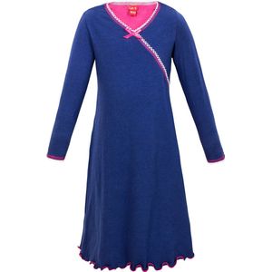 La V Meisjesnachthemd V hals Donkerblauw 152-158