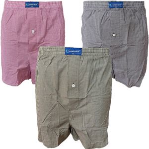 Embrator mannen Boxershorts 3-stuks geruit mix maat 4XL