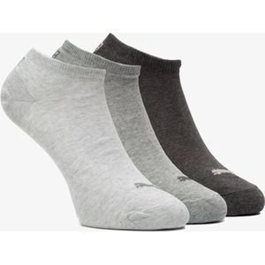 PUMA - Sportsokken Heren- Maat 47 - 49 cm - ( 3 - paar ) Sneaker Sokken mannen sokken - Anthraci Mel Grey
