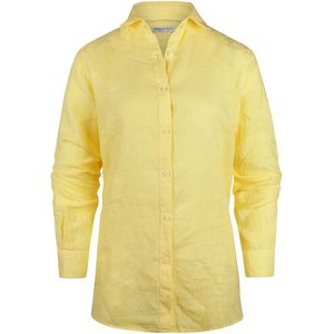 Steppin' Out Blouse Dames Lotte Linnen Lichtgeel - Maat L - Heren