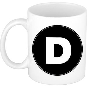 Mok / beker met de letter D voor het maken van een naam / woord - koffiebeker / koffiemok - namen beker