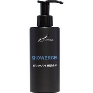 Showergel Hammam Herbal 300 ml - met pomp - zwarte fles - Douchegel