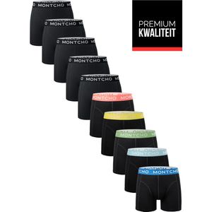 Heren Boxershorts - Onderbroeken Heren - Boxershorts - Ondergoed - 5 Voordeelpack - Zwart - Heren - Maat (XS-3XL) - Dazzle Jazzy Glow Series - MONTCHO