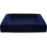 Bia Bed - Royal Fluweel Hoes Hondenmand - Navy - 85X70 cm