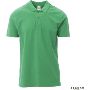 Payper Rome: Katoenen Piquet Polo Shirt Heren met Korte Mouwen en Parelmoer Knopen - Jelly Groen - XXL
