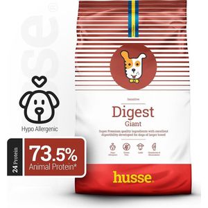 Husse Lam en Rijst Giant - Hypoallergeen Hondenvoer, Hondenvoeding Droog, Hondenbrokken Hypoallergenic - 5 x 150g Proefpakket
