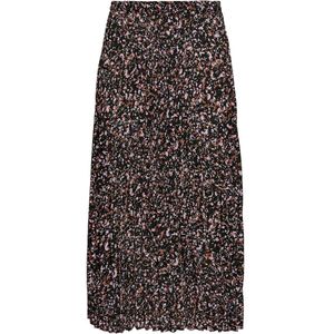 ONLY - ONLALMA LIFE POLY PLISSE SKIRT AOP WVN 6 - Rokken - Zwart