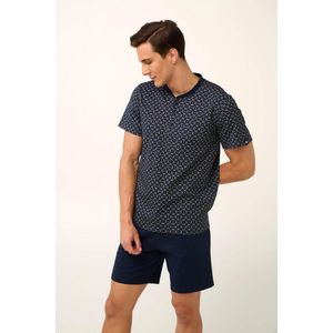 Vamp! Katoenen Pyjama Heren Volwassenen Korte Mouw Korte Broek Shortama Eldoris 22642/180 XL