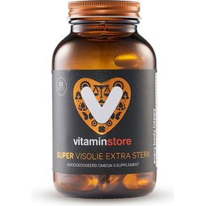 Vitaminstore - Super Visolie Extra Sterk omega 3 - 50 softgels