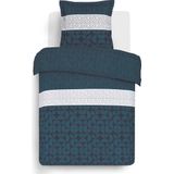 Vision - Basile - Dekbedovertrek 140 x 200 cm met 1 bijhorende sloop - 100% katoen