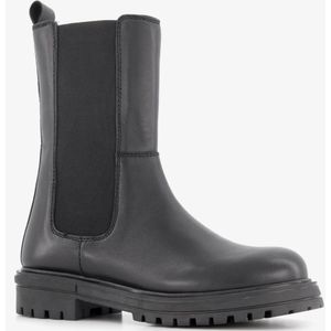 Groot leren meisjes Chelsea boots zwart - Maat 28 - Uitneembare zool