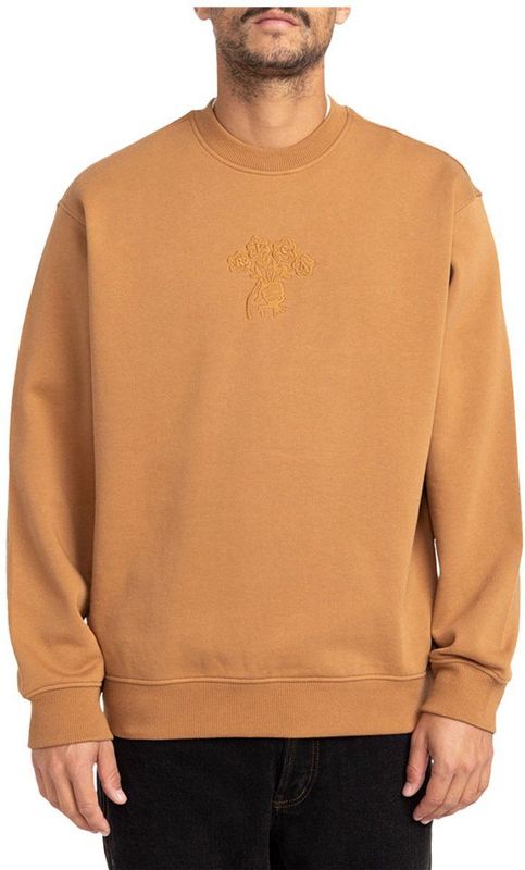 Rvca Thanks For Sweatshirt Bruin L Man