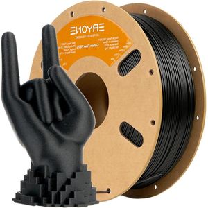 3D-printer Filament PETG Carbon Fibre 175 mm - Nauwkeurigheid ± 003 mm - 1 kg Spoel - Zwart Koolstofvezel