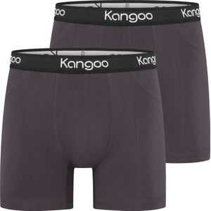Kangoo Underwear | Dé onderbroek met zakken | Grey & Black | 2-pack - S