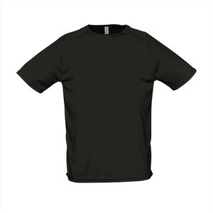 SOL'S Men´s Raglan Sleeves T Sporty L198 - Black - XXL