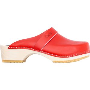 Skolys W-320.03 klompen - dames - medische - clogs - tuinklompen - werkklompen - verpleegkundige - ziekenhuis - instap - rood - maat 39