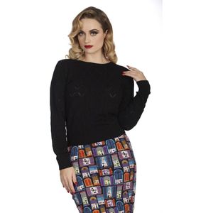 Banned - Ruby Gebreide trui - L - Zwart