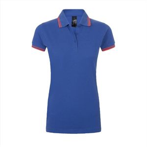 SOL'S Women´s Polo Shirt Pasadena L586 - Royal Blue 241/Neon Coral - L