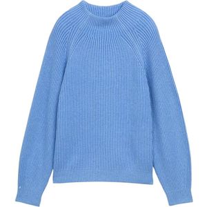 Tom Tailor - 1047670 - Sweatshirt - Losvallend - Opstaande Kraag - Ribstructuur