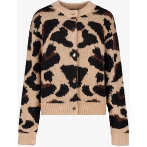 TwoDay dames vest met luipaardprint - Beige - Maat S