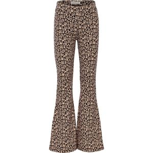 LOOXS Little 2432-7612-982 Meisjes Broek - Maat 92 - Zwart dessin van 95% Cotton 5% Lycra