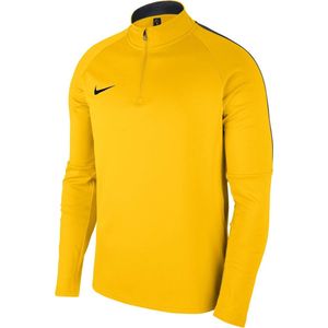 Nike - Dry Academy 18 - Sweatshirt - Geel - Met Halve Rits