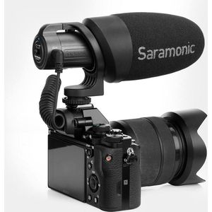 Saramonic CamMic+ camera microfoon met coldshoe voor op camera met 3.5mm mini jack