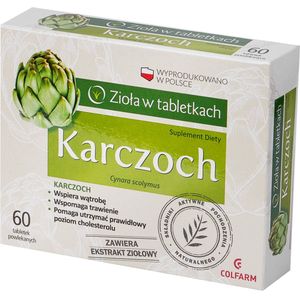 Colfarm Karczoch Forte - Artichoke Extract Supplement - Ondersteunt Leverfunctie - Bevordert Spijsvertering - Helpt Cholesterol