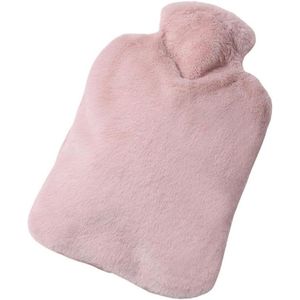 Daity 1 stuk - Kruik met pluche hoes - Zachte en hoogwaardige hoes - Grote inhoud van 1000 ml - Kruik voor verlichting van rug-, nek- en schouderpijn