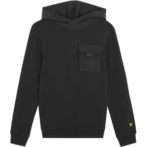 Lyle & Scott - Ripstop Pocket Hoodie blauw - Blauw - Maat 104