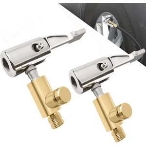 Draagbare Inflatable Pomp voor Auto Banden - 90 Graden Ventiel Chuck voor Handsfree Gebruik