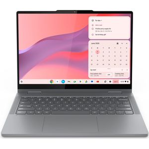 Lenovo Chrome 2in1 14IRU10 Intel Core 5 120U Chromebook 35,6 cm (14"") Touchscreen WUXGA 8 GB LPDDR5-SDRAM 128 GB UFS Wi-Fi 6E (802.11ax) ChromeOS Engels Grijs