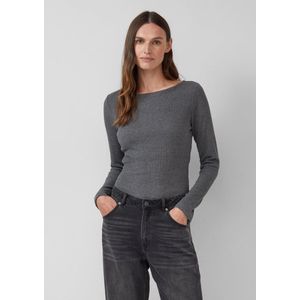 s.Oliver - T-Shirt - Geribd - Lange Mouwen