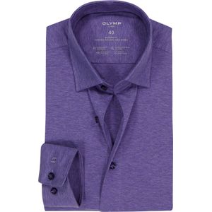 OLYMP - 24/7 Luxor - Overhemd - Paars - Strijkvriendelijk - Modern Fit