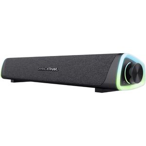 DD Soundbar Pc - Bekabelde en Draadloze Pc -Luidspreker - USB Mini Soundbar - met RGB-Verlichting - 8x42x7cm - Zwart