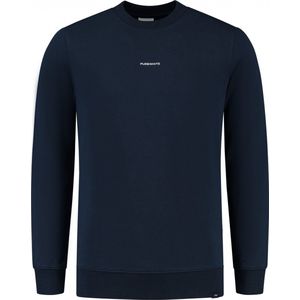Purewhite - Heren Slim fit Sweaters Crewneck LS - Navy - Maat XXL