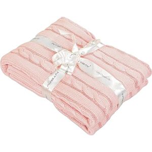 Kleurrijke gebreide peuterdeken van katoen, superzacht en warm, 76,2 x 101,6 cm