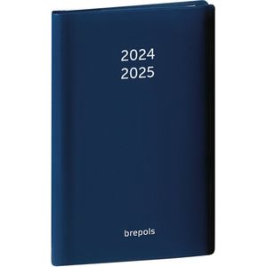 Brepols agenda 2024-2025 - STUDENT - PVC SETA - Weekoverzicht - Blauw - 9 x 16 cm