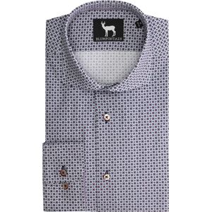 Gents - bloemprint blauwpaars - Maat 3XL