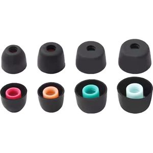 Ibley Siliconen oortips voor Sony WF-1000xm5 zwart - Siliconen Earplug - XS/S/M/L formaat - 4 paar - 4 maten