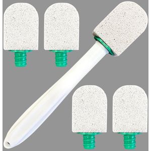 Natuurlijke Puimsteen voor WC - Eelt & Voetverzorging - Hypoallergene Puimsteen WC - Toilet - Oven Schoonmaak - Eeltverwijderaar - Voetenbad - 5 Stuks - Wit