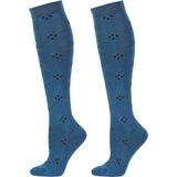 Harry's Horse - Kousen Tanger - Ruitersokken - Dark Blue - Maat L 41-43