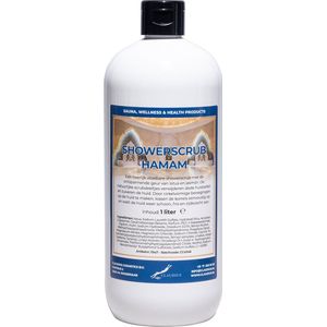 Showerscrub Hamam 1 liter - verfrissende scrubgel - exfoliërende bodyscrub
