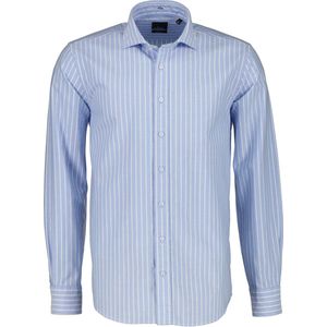 Jac Hensen Overhemd - Extra Lang - Blauw - 3XL Grote Maten