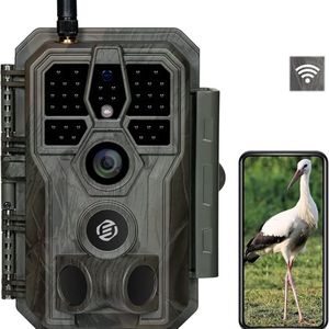 Equivera Wildcamera - Wildcamera met Nachtzicht - Wildcamera's - Wildcamera met Nachtzicht en Wifi - Wildlife Camera's - Wild Camera - Buitencamera met Nachtzicht - Wildcamera voor Buiten - Wildcamera met Sensor