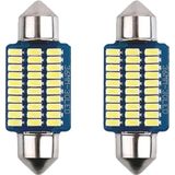 LED - Festoon - Kentekenlamp - Wit Licht - 1W - 4000K - 600lm - 12V - Per 2 stuks