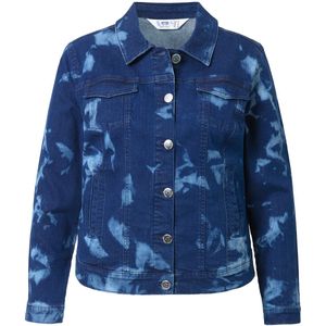 Angel of Style - Dames - Denim jasje Frieda batik lange mouwen - Blue stone - Maat 44