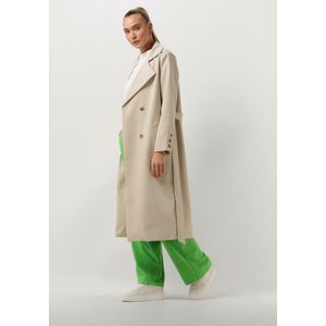 Notre-V Nv-daron Belted Coat Jassen Dames - Zomerjas - Zand - Maat XXL