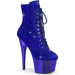 Pleaser - ADORE-1020CHRS Plateau Laarzen - US 10 - 40 Shoes - Blauw