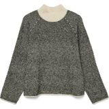 Vero Moda - Vmfelize Ls High Neck Pullover - Zwart - Gebreide Trui